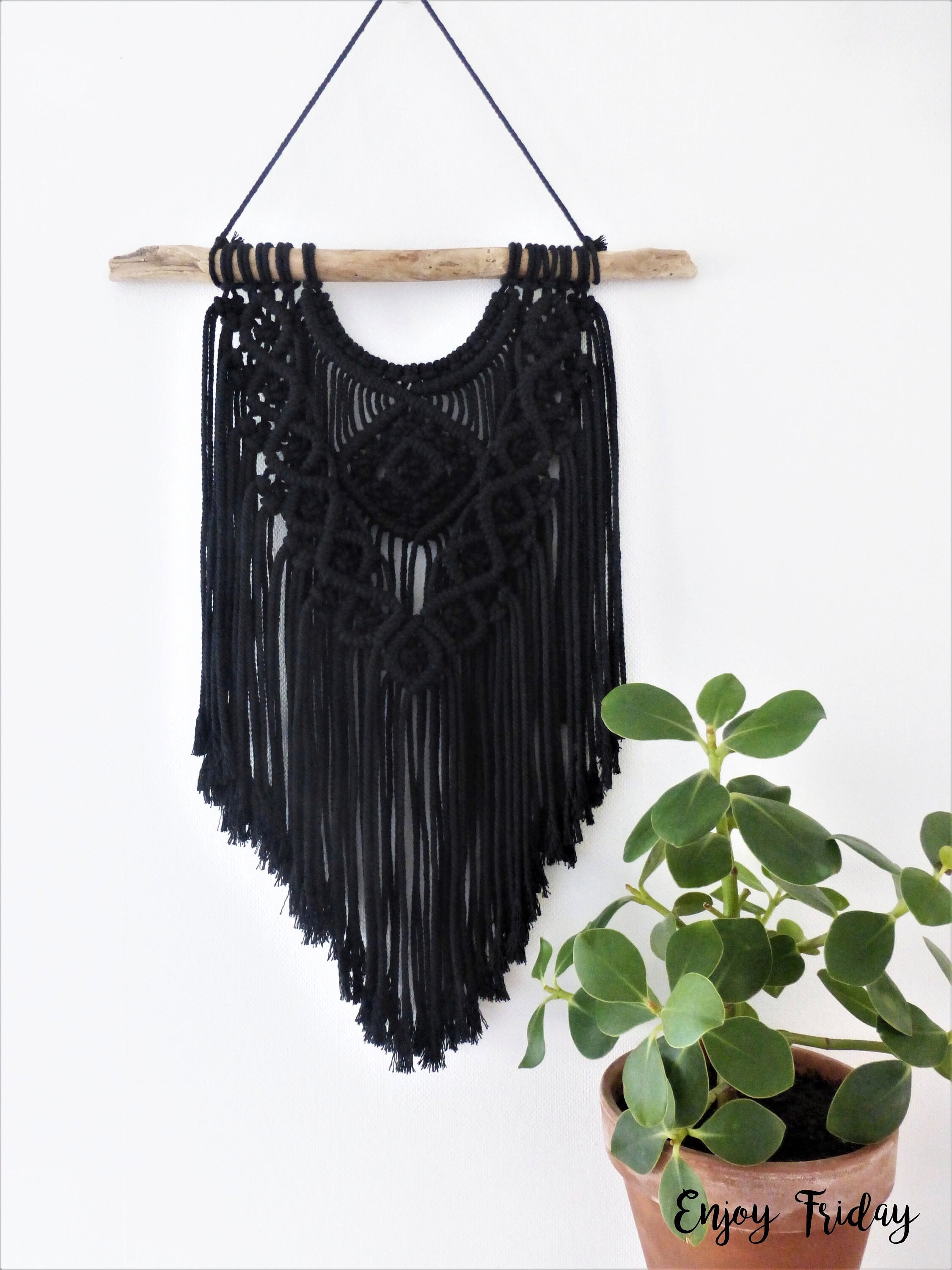 Grande Tenture Murale en Macramé