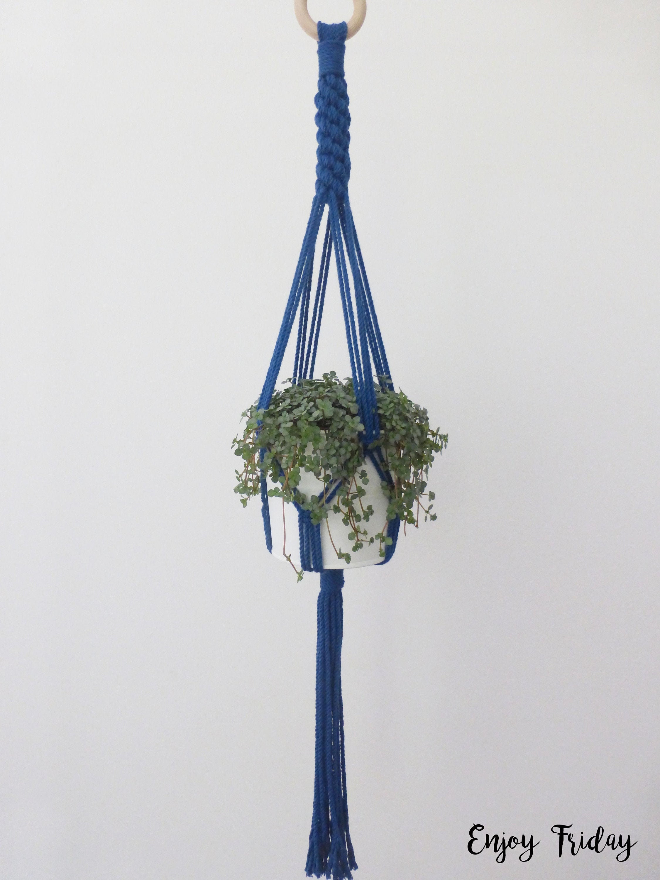 Petite Suspension Pour Plante en Macramé