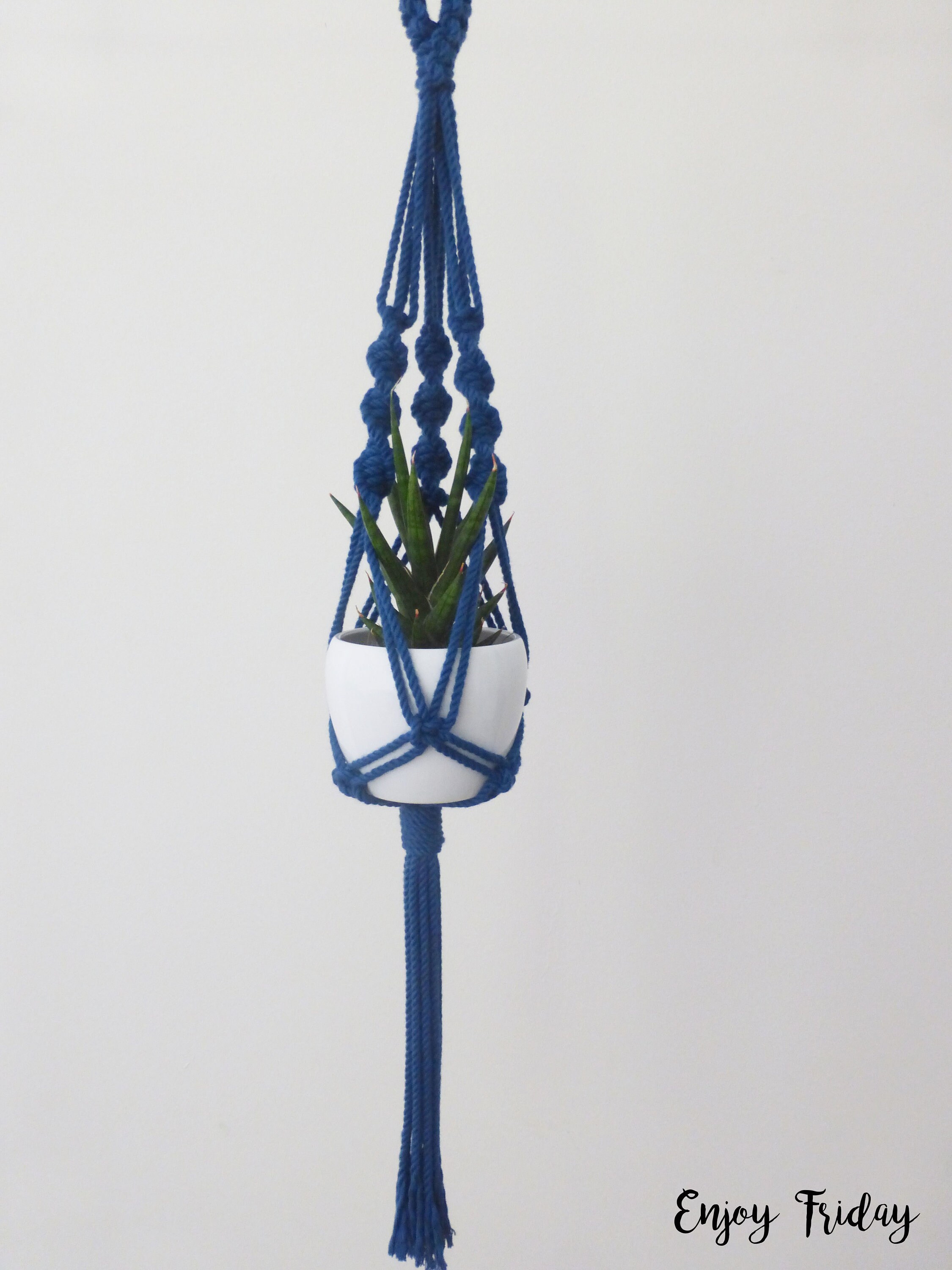 Mini Suspension Pour Plante en Macramé