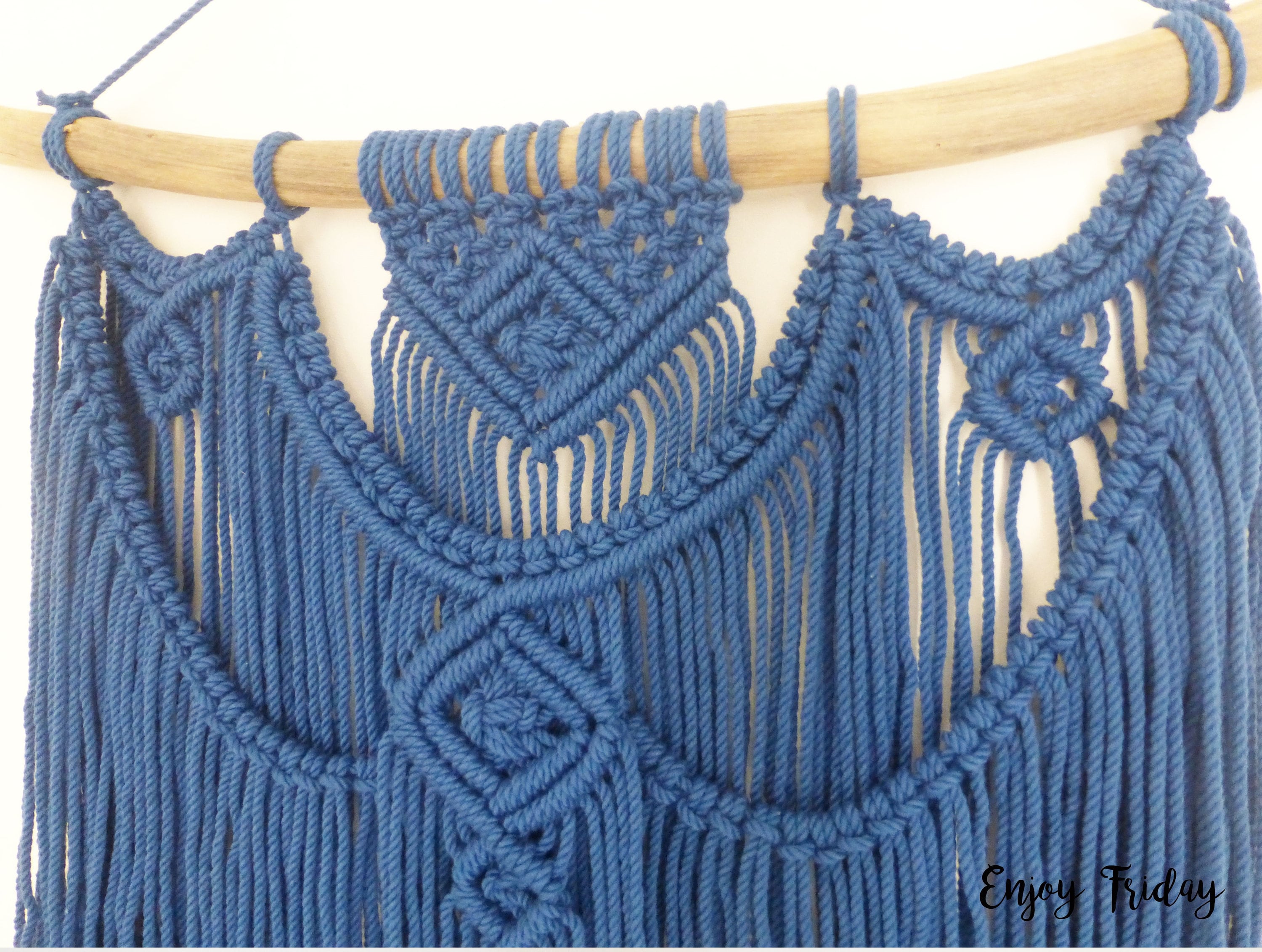 Grande Tenture Murale en Macramé