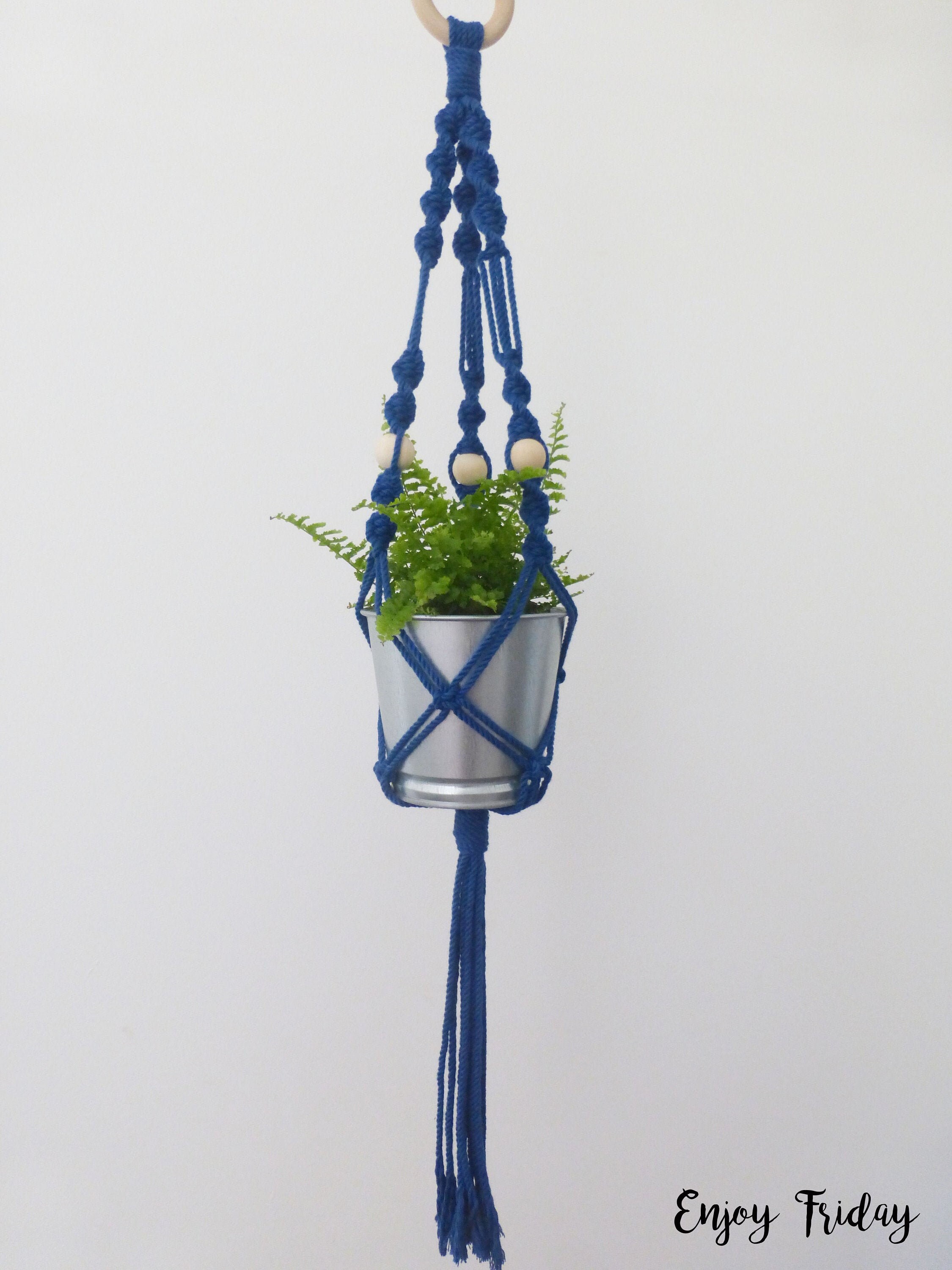 Petite Suspension Pour Plante en Macramé