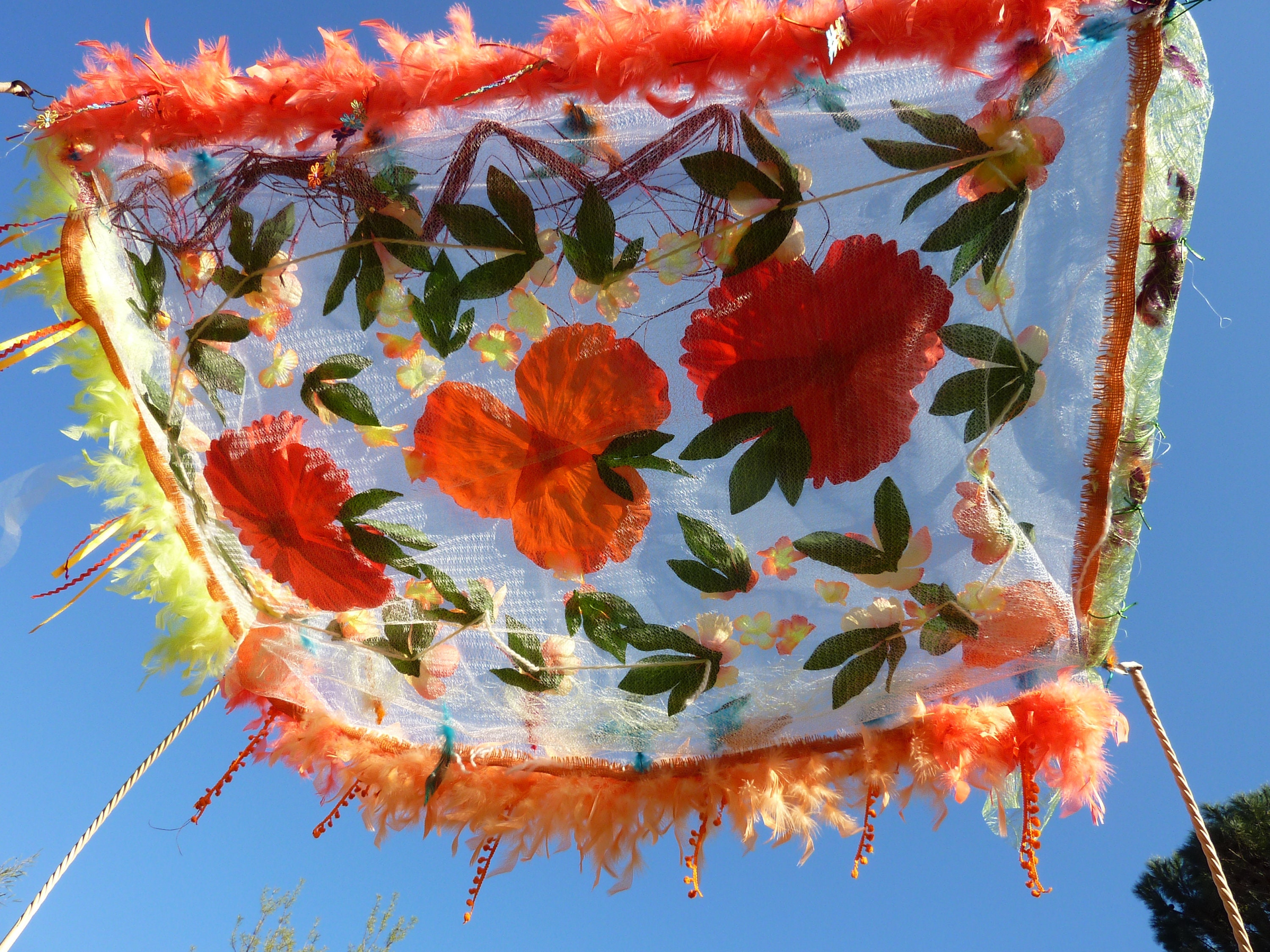 Décoration jardin Voile
