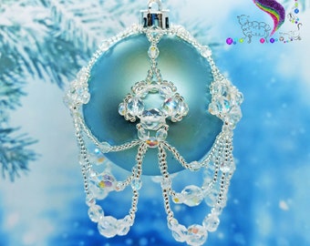 Ice Crystals Beaded Bauble Tutorial