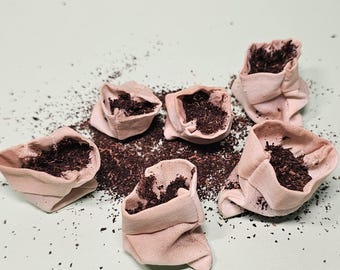 Bolsas de tierra en miniatura - hechas a mano - artículo para casa de muñecas - escala 12