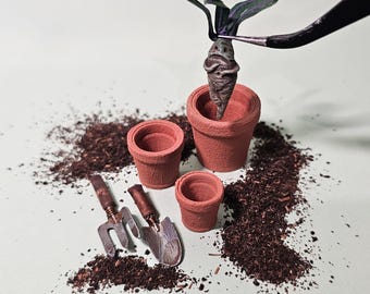 Mandrágora pequeña n.º 11 - esculpida a mano - arcilla polimérica - artículo para casa de muñecas - escala 12