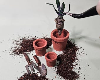 Mandrágora pequeña n.° 12 - esculpida a mano - arcilla polimérica - artículo para casa de muñecas - escala 12