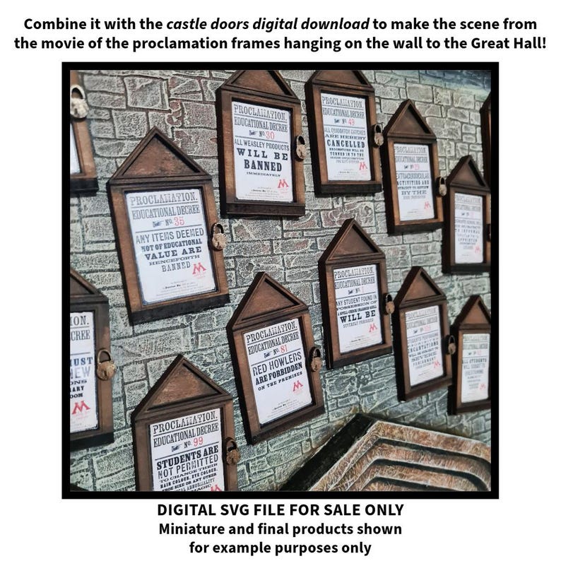 Frame For Proclamation Proclamation Frames - SVG File - Digital Download for Laser Cutting - Etsy