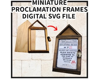 Proclamation frames - SVG File - Digital Download for laser cutting