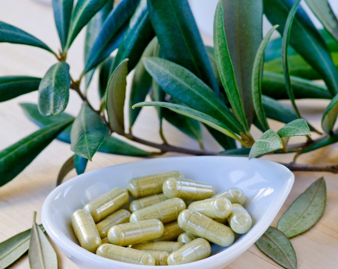 Olive Leaf Capsules | Organic | 600mg Vegetable Capsules