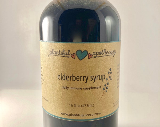 Organic Elderberry Syrup | Local Raw Honey
