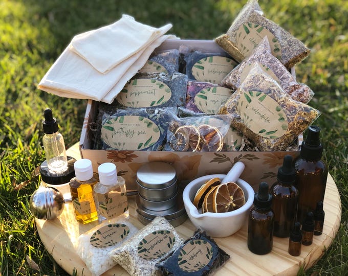 Mini Apothecary Starter Kit | Organic Herbs | Ebook