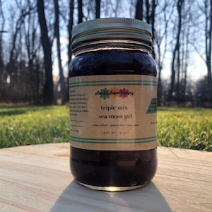 Wildharvested Irish Sea Moss Gel | 102 Mineral Formula | Chondrus Crispus + Bladderwrack + Burdock Root