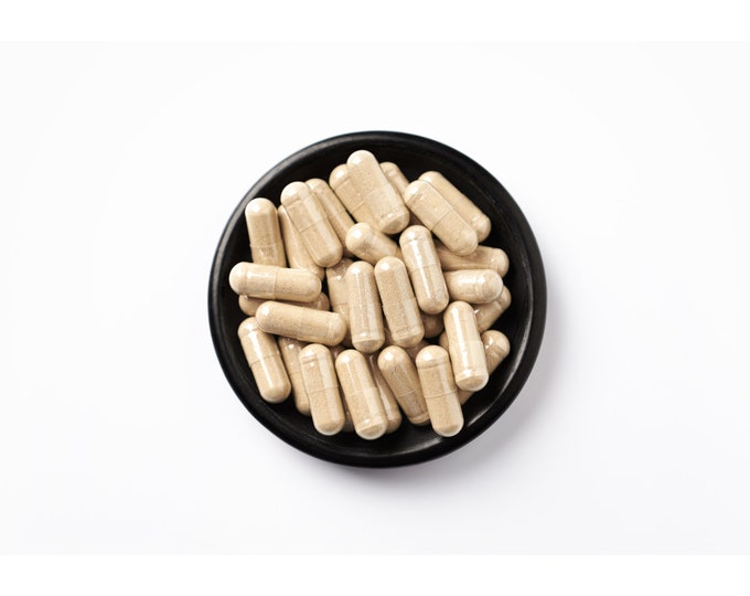 Organic Ashwagandha Root + Black Pepper | Full-Spectrum | Vegan Capsules