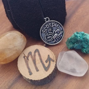 SCORPIO Gift Set, Scorpio Crystal Set, Scorpio Hand-Made Charm Bag, Scorpio Zodiac Crystals, Scorpio Gifts, Scorpio Magical Gift Set