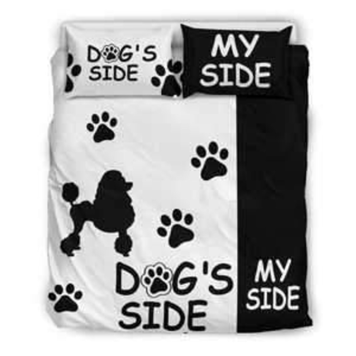 Hundeseite Meine Seite Bettwäsche Set Hund Prints Decke Hund Etsy