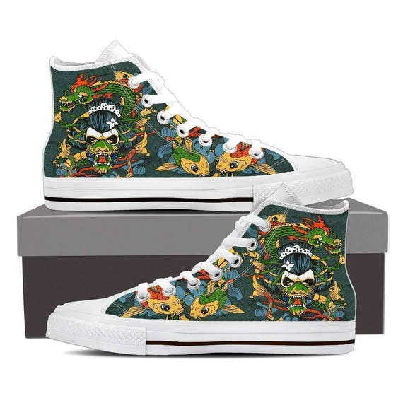 canvas high top shoes