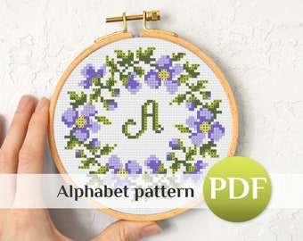 Letters cross stitch pattern Love Alphabet cross stitch PDF Anniversary cross stitch pattern Personalized cross stitch bundle