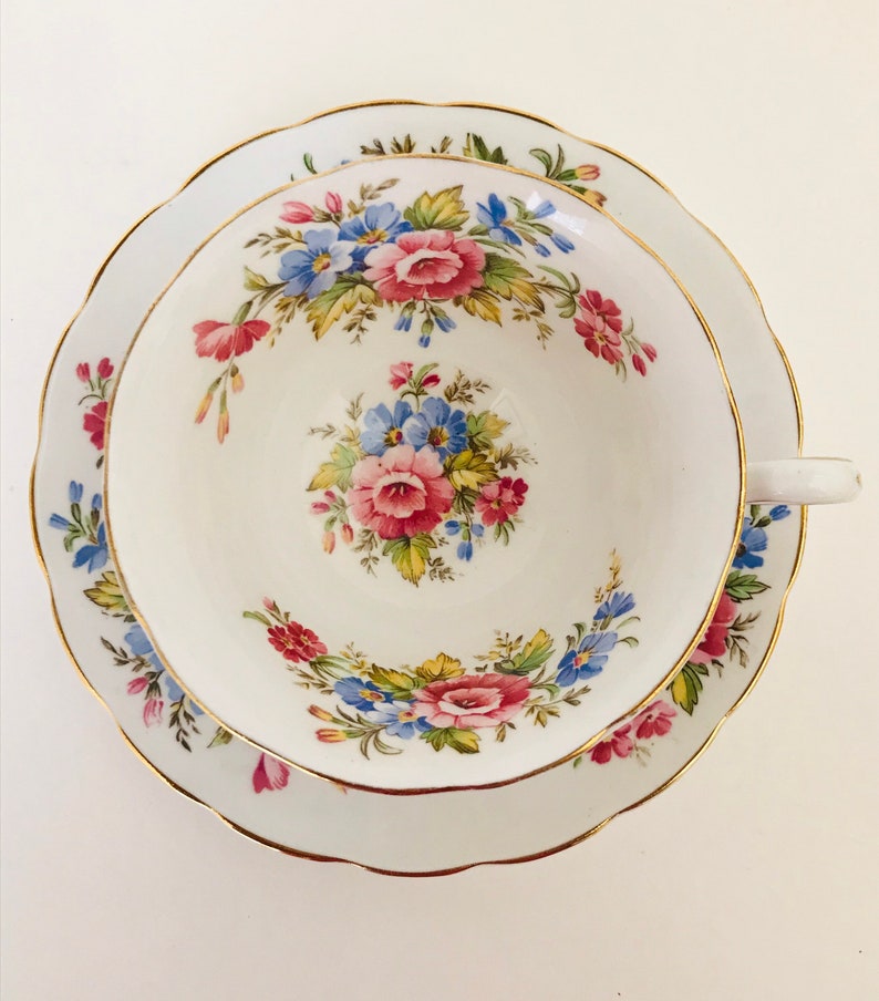 Grosvenor Bone China Tea cup and Saucer Grosvenor A692 Etsy