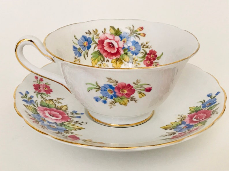 Grosvenor Bone China Tea Cup and Saucer Grosvenor A692 Etsy