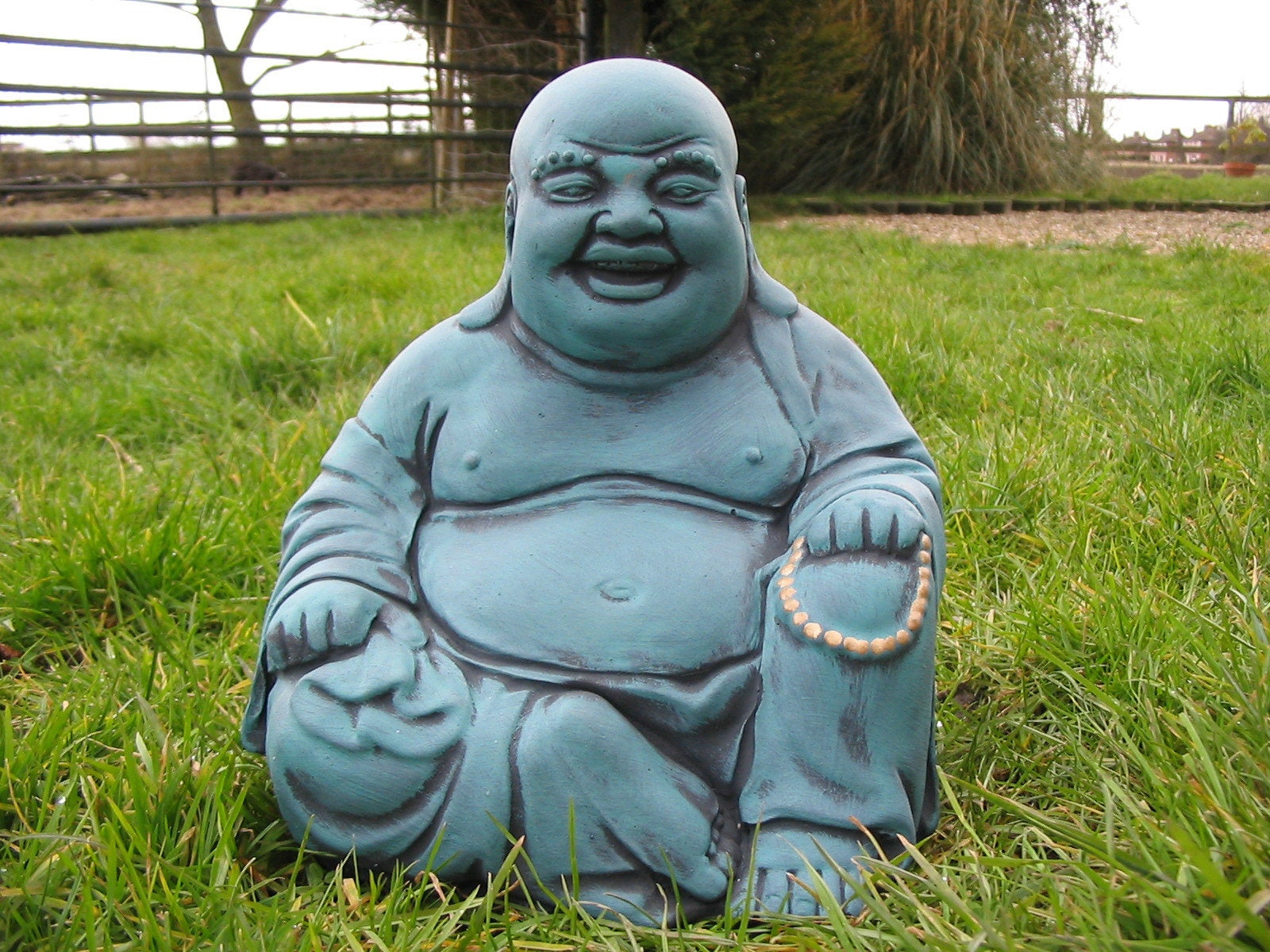Laughing Buddha Garden Statue