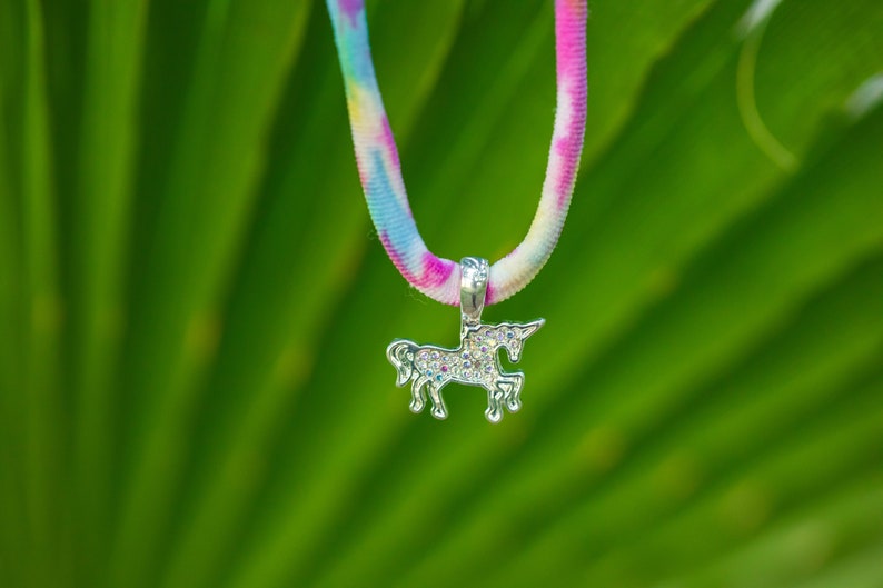 Unicorn Tie Dye Stretch Choker