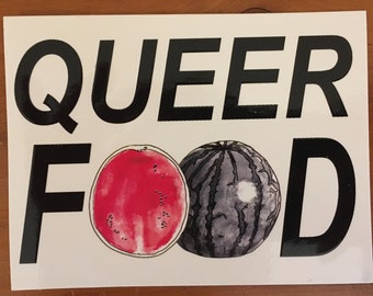 Queer Food Watermelon Sticker