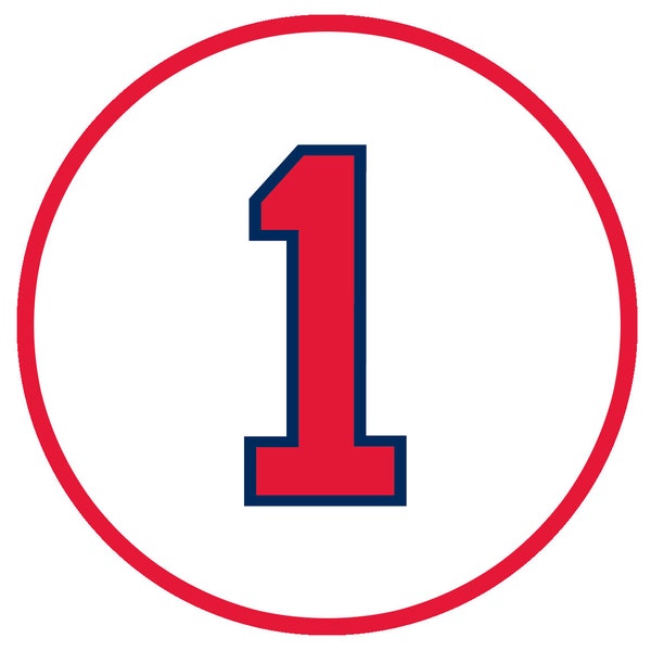 Boston Red Sox Retired Numbers, Premium Vinyl Waterproof Stickers