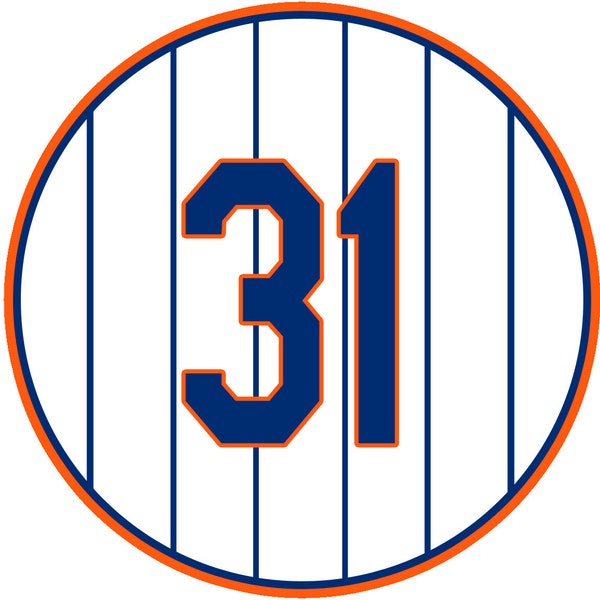 New York Mets Retired Numbers,  Premium Glossy Vinyl Waterproof Stickers
