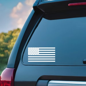 Vinyl auto- en vrachtwagenstickers Amerikaanse vlag.  Premium weerbestendige stickers voor binnen of buiten, waterflesstickers, laptopsticker, spiegel- en raamstickers