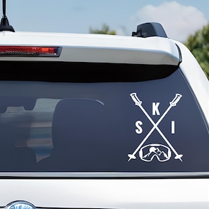 Sticker voor ski's, vinyl auto's en vrachtwagens.  Premium weerbestendige stickers voor binnen of buiten, waterflesstickers, laptopsticker, fietssticker.