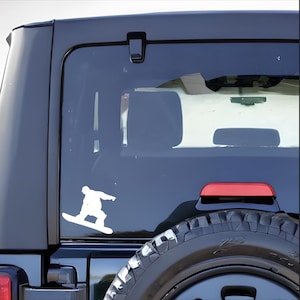 Snowboarder, vinyl auto- en vrachtwagensticker.  Premium weerbestendige stickers voor binnen of buiten, waterflesstickers, laptopsticker, fietssticker.