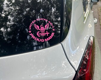 Proud Navy Family Vinyl Decal: Car, Window, Water Bottle