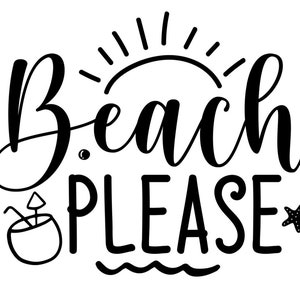 Vinyl autosticker strand alsjeblieft.  Premium weerbestendige stickers voor binnen of buiten, waterflesstickers, laptopsticker, spiegel- en raamstickers