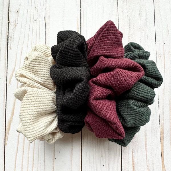 Waffle Knit Scrunchie