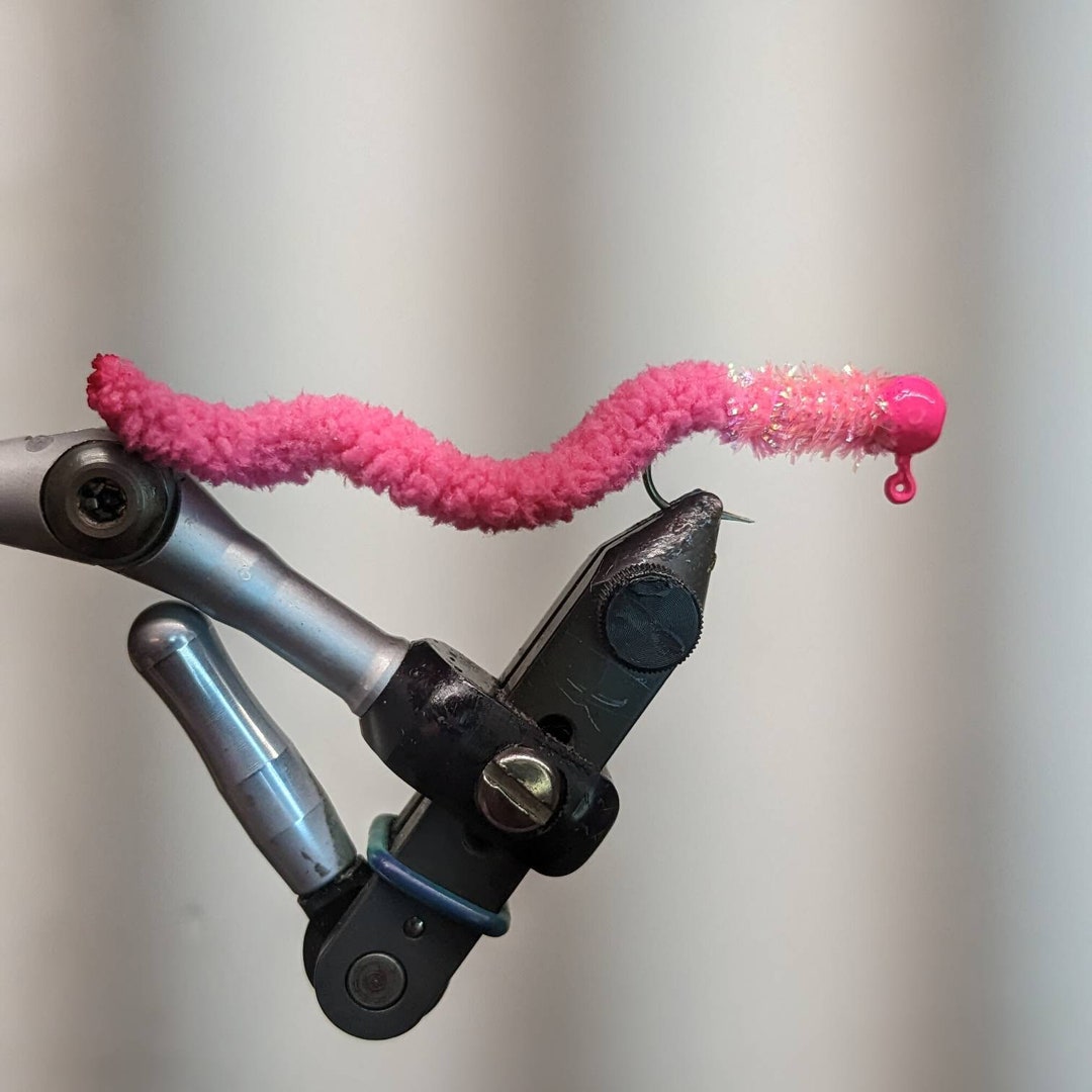 Hot Pink Mop Crappie/bass Jig 5 per Pack 2 Sizes Available Etsy