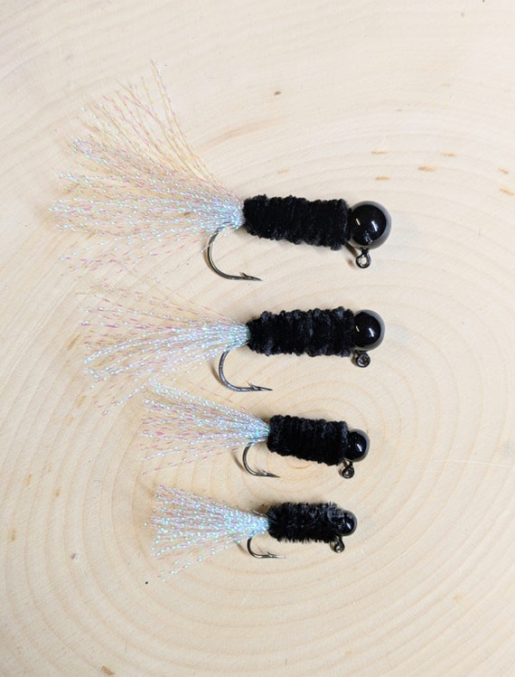 black crappie fishing lures 7" Glide Bait CBS Wonderbread / Splatter Bleeding Gills and a natural baitfish presentation that helps attract more bites Black Crappie Best Bait For