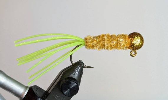 Disco Gold Crappie/bass Jig 5 per Pack 2 Sizes 2 Hook Styles Available -   Canada