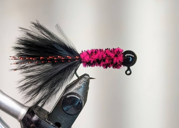 Black Crappie/bass Jig 5 per Pack 4 Sizes 2 Hook Styles Available 