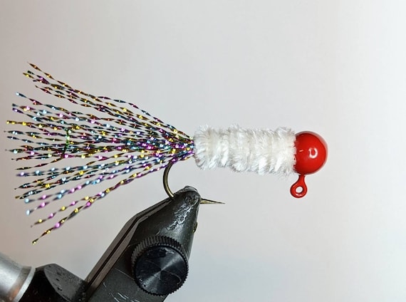 Red Crappie/bass Jig 5 per Pack 4 Sizes 2 Hook Styles Available -   Canada