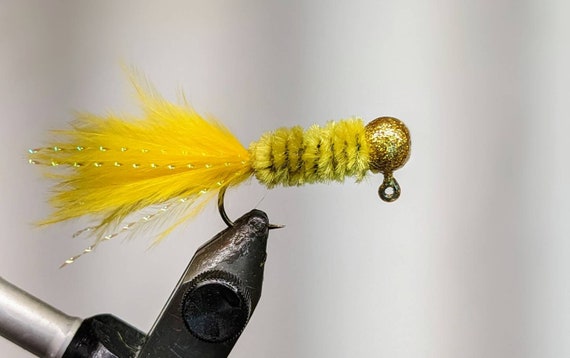 Disco Gold Crappie/Bass jig #100 5 per pack 4 sizes 2 hook styles available