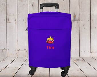 monogrammed carry on suitcase