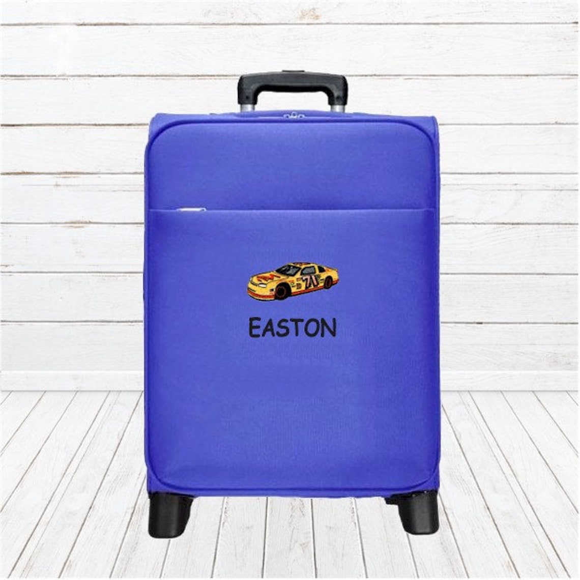 Kids Rolling Carryon Luggage Personalized With Airplane Etsy