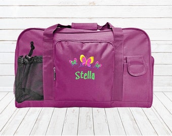 Kid Duffel with Girl Embroidery