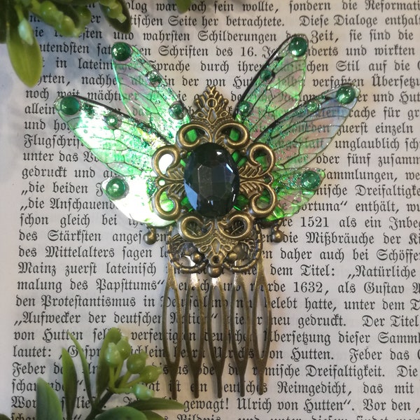 Fairy Haarkamm, Feenflügel, Fantasy, Phantastische Tierwesen, Absinth