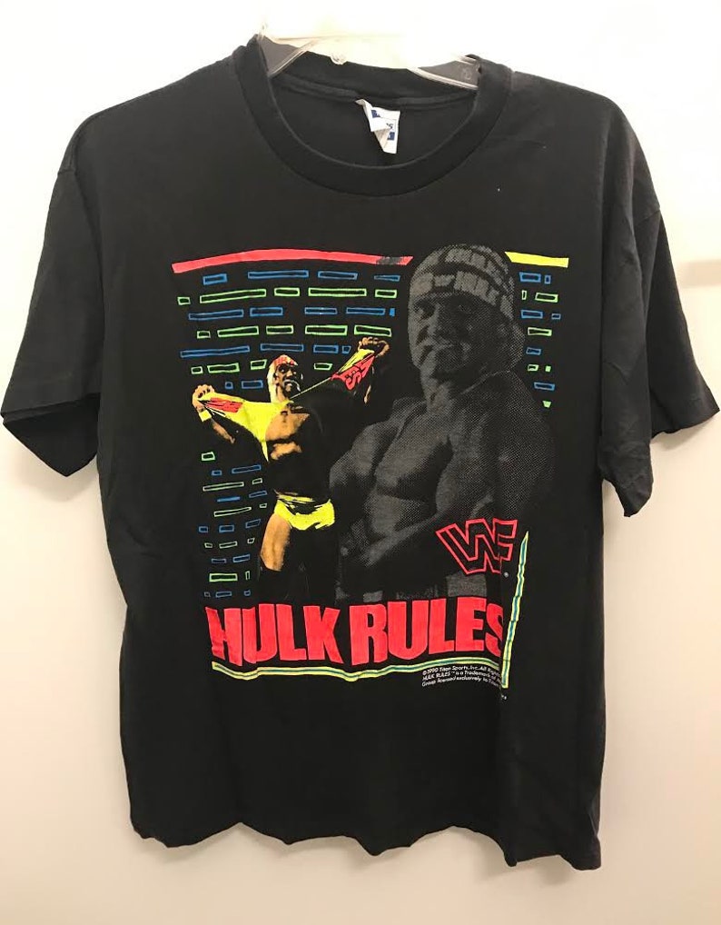 Vintage Hulk Hogan WWF WWE Tshirt Etsy