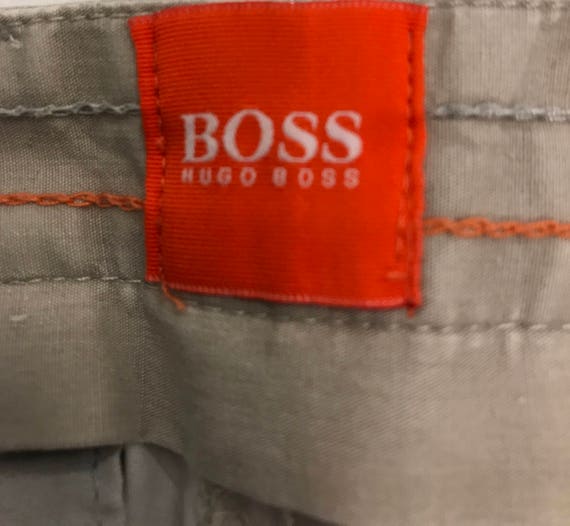 Vintage Hugo Boss Orange Label Men's Khaki Dress … - image 3