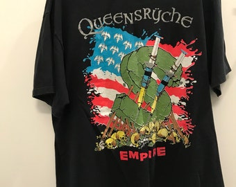 QUEENSRYCHEクイーンズライク　90-91年ワールドツアーTシャツ XL QUEENSRYCHEクイーンズライク 90-91年ワールドツアーTシャツ XL