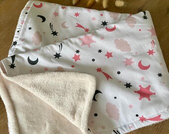 baby blanket, baby throw, baby gift, rabbit
