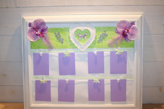 Wedding Table Plan Pele Mele Photos Green White Anise Parma Etsy