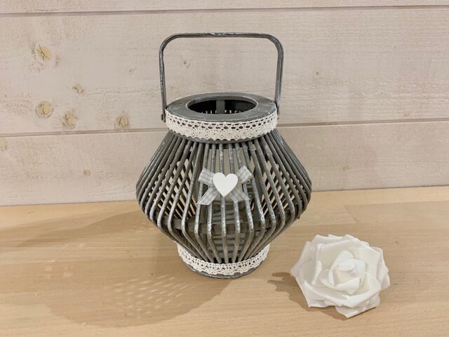 Petite Lanterne et Sa Bougie, Gris Blanc